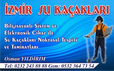 su kaçağı tespiti izmir